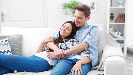 Couple relaxing with fresh air